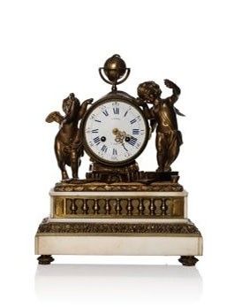 a clock that is sitting on top of a table