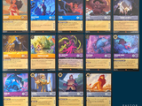 a lot of cards that are on the table
