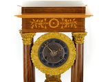 a clock that is sitting on top of a table