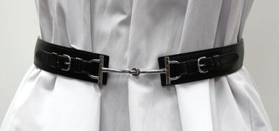 black leather belt with metal buckles on a mannequin mannequin mannequin mannequin mannequin mannequin mannequin manne