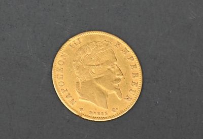 Pièce de 5F or 1864 BB Napoléon III, tête laurée. - Photo 1