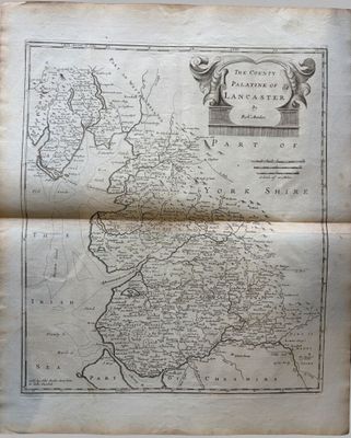 Lancashire. "The County Palatine of Lancaster by Robert Mord…