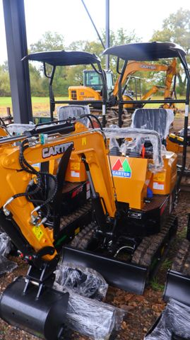 Mini pelle Carter CT10 900kg, moteur Koop 192F diesel, déport de ...