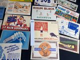 many different types of advertising cards on the table