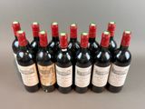 a group of bottles of wine sitting on top of a table