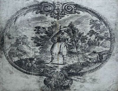 un vieux dessin représentant une femme tenant un oiseau dans un cercle