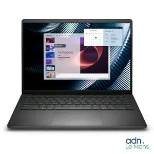 the laptop is open on a white background with the windows open