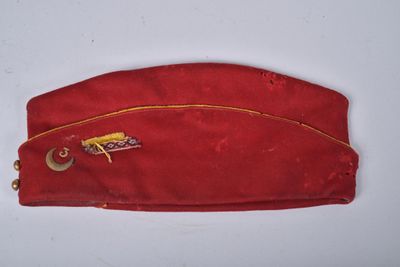une image représentant un bonnet rouge orné d'une fermeture éclair dorée et d'un lézard