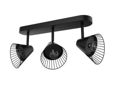 186/ 3 Spots E14 noir - "Treville" - Cooke and Lewis M…