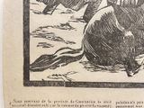 a drawing of a man riding a horse on the beach
