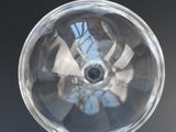 a close up view of a clear plastic object