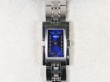 an image of a wrist watch with a blue face