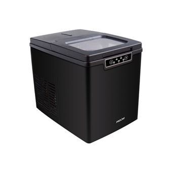 a small black refrigerator freezer sitting on top of a white surface