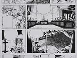 an image of a black and white comic strip with a picture of a man and a woman