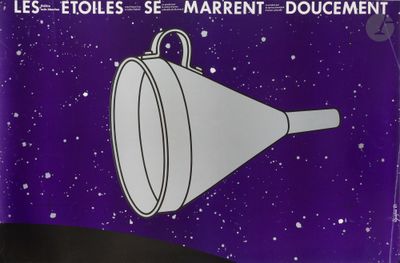 a poster with a picture of a funnel on it