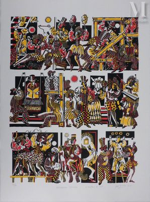 RIVAIS Yak (1939-) Sarabande dessinée (l'éveilleur de nuit),…