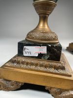 Paire de CANDELABRES à trois bras de lumière à décor de palm… (photo 3)