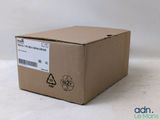 a box with a sticker on it sitting on a table