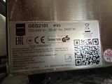 a label on the back of a refrigerator that says geg211