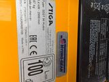 a close up of the back of a yellow truck
