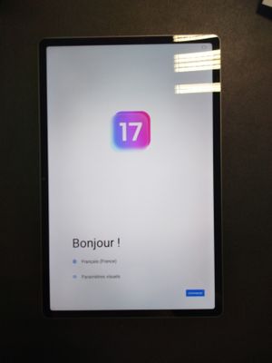 an image of a tablet computer with the app on the screen
