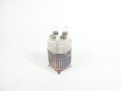 two salt and pepper shakers sitting on top of each other