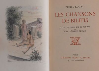 a book with a picture of a man and a woman sitting on the ground