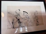 a picture of a drawing of a group of people