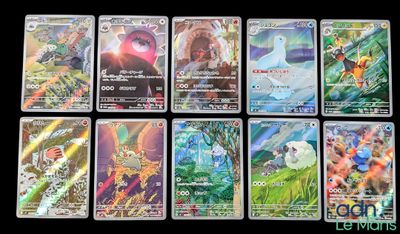 cartes du jeu de cartes à collectionner Pokémon, présentant une grande variété de motifs