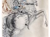 an image of a drawing of a man on a horse