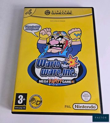 nintendo gamecube game with a yellow cover and a cartoon character on it