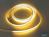 a close up of a light strip with a circular shape