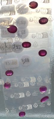 a picture of a refrigerator with magnets and magnets on it
