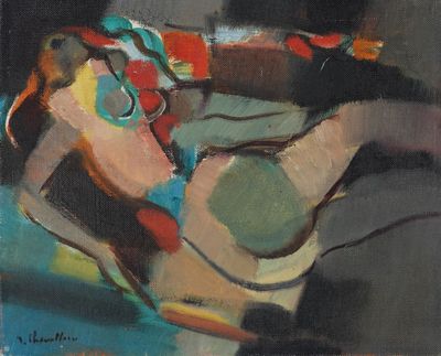 Jean CHEVOLLEAU (1924-1996) Odalisque, 1971