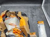 many items in the back of a pickup truck