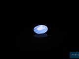 a blue diamond on a black background