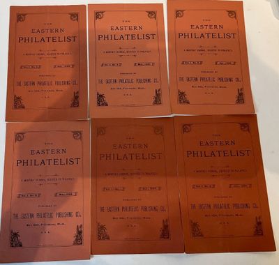 six pamphlets for the eastern philaelist are on a table