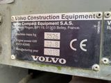 a sign on the back of a machine that says volvo construction equipment
