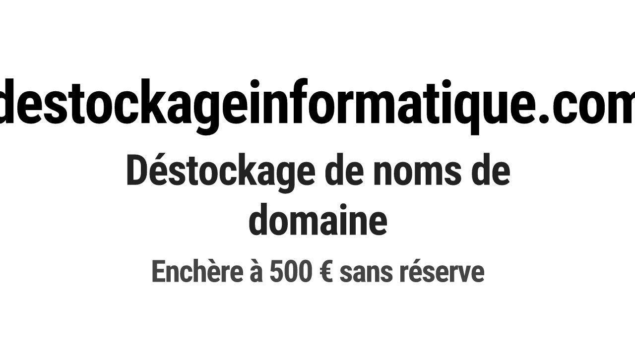 Destockage & Invendus