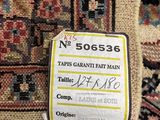 a close up of a rug with a price tag on it