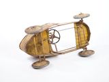 a toy airplane that is sitting on top of a table