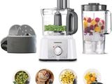 many different types of food in a blender