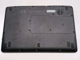 the bottom of a laptop with the bottom panel removed