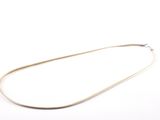 silver plated necklace on a white background with a white background