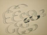 a pencil drawing of a pill with the word peace written on it