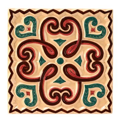 une photo d'un carrelage décoratif orné d'un motif