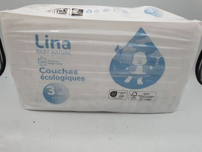 LINA BABY NATURE - Couches écologiques - Taille 3 Midi 4-9kg…