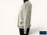 a black and white jacket on a mannequin mannequin mannequin mannequin mannequin mannequin mannequin mannequin mann