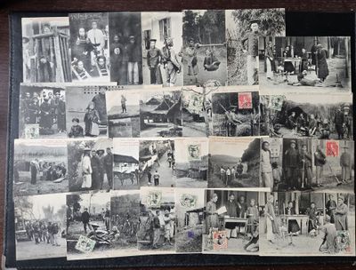 une photo en noir et blanc représentant un collage d'images