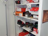 a closet full of assorted items in a room